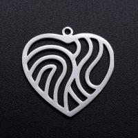 Stainless Steel Heart Pendants, 201 Stainless Steel, Vacuum Ion Plating, fashion jewelry & DIY & Unisex 