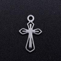 Stainless Steel Cross Pendants, 201 Stainless Steel, Vacuum Ion Plating, fashion jewelry & DIY & Unisex 