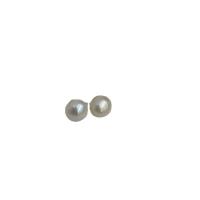 Freshwater Pearl Stud Earring, Round, fashion jewelry & for woman 