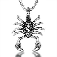 Pendentifs en titane, Acier titane, scorpion, poli, le style de punk, couleur originale Vendu par PC