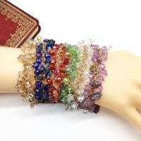 Pulsera De Astilla de Piedra Preciosa , Piedras preciosas, con Cristal, diferentes materiales para la opción & para mujer, más colores para la opción, longitud:aproximado 8.66 Inch, Vendido por UD