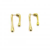 Brass Stud Earring, plated, for woman 