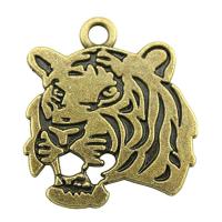 Pendentifs animaux en alliage de zinc, tigre, Placage, Vintage & unisexe, plus de couleurs à choisir Vendu par PC