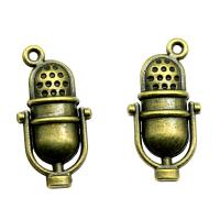 Zinc Alloy Jewelry Pendants, microphone, plated, vintage & Unisex 