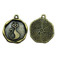 Zinc Alloy Jewelry Pendants, antique bronze color plated, vintage & Unisex 