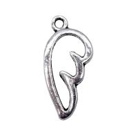 Aile en forme de pendentifs en alliage de Zinc, forme d'aile, Placage, argent Vendu par PC