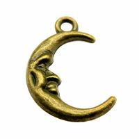 Zinc Alloy Jewelry Pendants, Moon, plated 