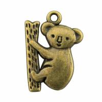 Zinc Alloy Animal Pendants, Koala, plated 