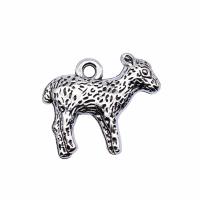 Zinc Alloy Animal Pendants, plated, silver color 