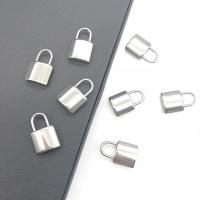 Stainless Steel Pendants, Lock, plated, DIY 