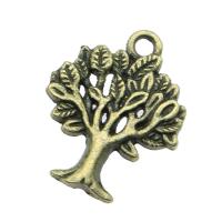 Zinc Alloy Jewelry Pendants, Tree, plated, vintage & Unisex 