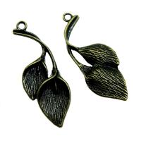 Zinc Alloy Jewelry Pendants, Calla Lily, plated, vintage & Unisex 