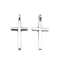 Zinc Alloy Cross Pendants, antique silver color plated, vintage & Unisex 