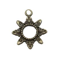 Zinc Alloy Jewelry Pendants, Sun, plated, vintage & Unisex & hollow 