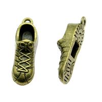 Zinc Alloy Jewelry Pendants, Shoes, plated, vintage & Unisex 