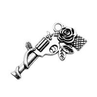 Zinc Alloy Jewelry Pendants, Gun, plated, vintage & Unisex 