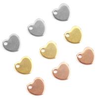 Stainless Steel Heart Pendants, 304 Stainless Steel, Vacuum Plating, DIY 