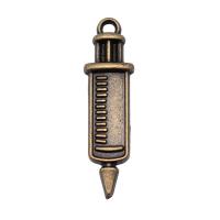 Zinc Alloy Jewelry Pendants, Syringe, plated 