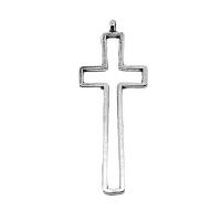 Zinc Alloy Cross Pendants, plated, silver color 