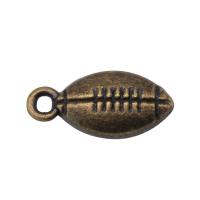 Zinc Alloy Jewelry Pendants, Rugby Ball, plated 