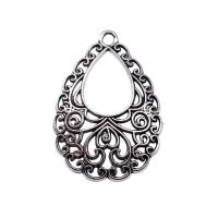 Zinc Alloy Hollow Pendants, plated, silver color 