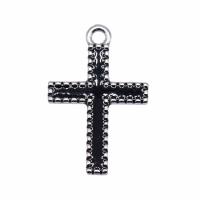 Zinc Alloy Cross Pendants, plated, vintage & Unisex & enamel 