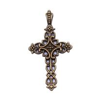 Zinc Alloy Cross Pendants, plated, vintage & Unisex & hollow 