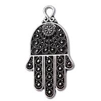 Zinc Alloy Hand Pendants, antique silver color plated, vintage & Unisex 