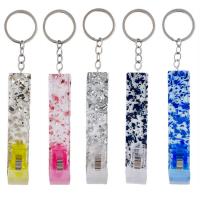 Porte-clés acrylique, avec alliage de zinc, Portable, plus de couleurs à choisir Vendu par PC