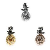 Cubic Zirconia Micro Pave Brass Beads, Pineapple, plated, DIY & micro pave cubic zirconia 