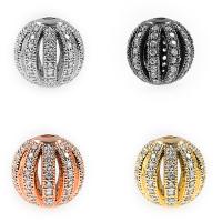 Cubic Zirconia Micro Pave Brass Beads, Lantern, plated, DIY & micro pave cubic zirconia 