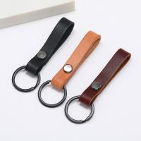 PU Leather Key Clasp, with Iron & Zinc Alloy, durable & Unisex 