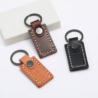 PU Leather Key Clasp, with Iron & Zinc Alloy, for man 