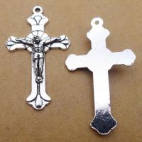 Zinc Alloy Cross Pendants, silver color plated, fashion jewelry, silver color 