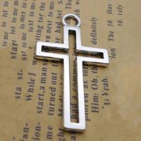 Zinc Alloy Cross Pendants, silver color plated, fashion jewelry, silver color 