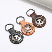 PU Leather Key Clasp, with Iron & Zinc Alloy, for man 