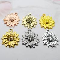 Zinklegierung Blume Anhänger, Sonnenblume, plattiert, Modeschmuck, keine, 20x22mm, 100PCs/Tasche, verkauft von Tasche