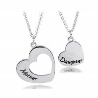 Stainless Steel Jewelry Necklace, 304 Stainless Steel, polished, 2 pieces & fashion jewelry & Unisex Approx 17.72 Inch 