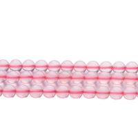 Abalorio De Cuarzo Rosa Natural, cuarzo rosado, Esférico, Bricolaje & diverso tamaño para la opción, Rosado, longitud:aproximado 15 Inch, Vendido por Sarta