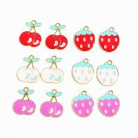 Zinc Alloy Enamel Pendants, Fruit, plated, fashion jewelry & for woman 