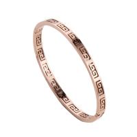 Stainless Steel Bangle, 316 Stainless Steel, Round, Vacuum Ion Plating, fashion jewelry & for woman 