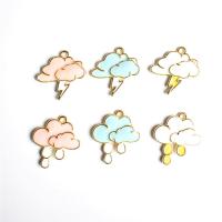 Zinc Alloy Enamel Pendants, plated, fashion jewelry & DIY 