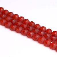 Perles Agates rouges naturelles, agate rouge, Rond, poli, DIY & normes différentes pour le choix & styles différents pour le choix, rouge Environ 15.35 pouce, Vendu par brin