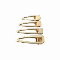 Alligator Hair Clip, Zinc Alloy & for woman, golden 