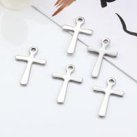 Stainless Steel Cross Pendants, 304 Stainless Steel, Vacuum Ion Plating, DIY & Unisex original color 