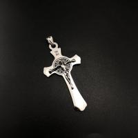 Stainless Steel Cross Pendants, 304 Stainless Steel, polished, fashion jewelry & DIY & Unisex & blacken 