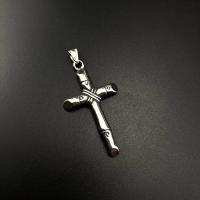 Stainless Steel Cross Pendants, 304 Stainless Steel, polished, fashion jewelry & DIY & Unisex & blacken 