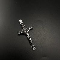 Stainless Steel Cross Pendants, 304 Stainless Steel, polished, fashion jewelry & DIY & Unisex & blacken 