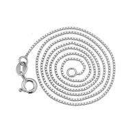 Collier en argent sterling chaîne, argent sterling 925, chaîne de boîte, 1mm pouce, Vendu par brin