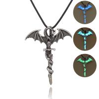 Luminated Necklace, Zinc Alloy, with Night-Light Stone, cross chain & for woman cm 